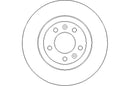 Disctech Brake Disc - Fits Peugeot, Suzuki - ABD3139 - Rear Axle