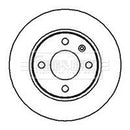 Borg & Beck Brake Disc Pair Part No -BBD4076