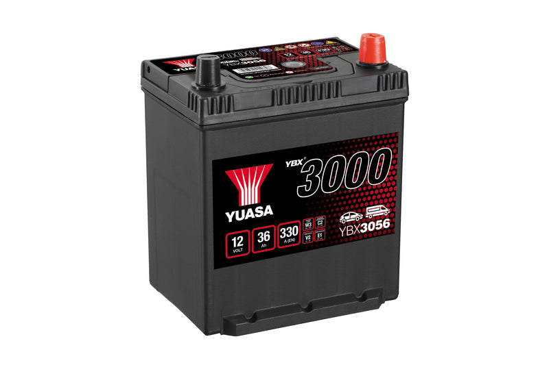 Yuasa YBX3056 - 3056 SMF Car Battery - 4 Year Warranty