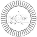 Borg & Beck Brake Disc Pair Part No -BBD5342