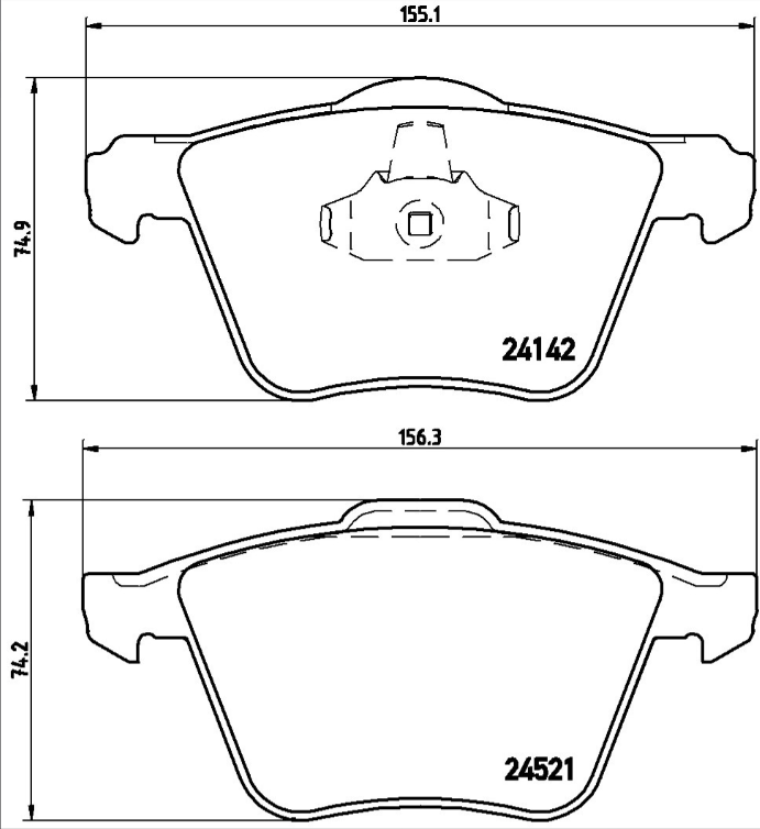 Brembo Brake Pad Set - P24077
