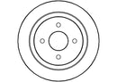 Disctech Brake Disc - Fits Ford, Mercedes-benz - ABD3445 - Rear Axle