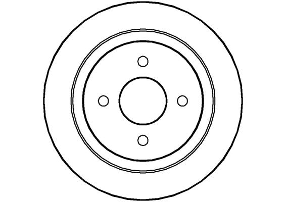 Disctech Brake Disc - Fits Ford, Mercedes-benz - ABD3445 - Rear Axle