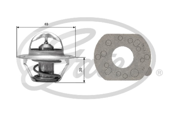 Gates Thermostat, coolant - TH00382G1