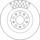Disctech Brake Disc - Fits Alfa romeo, Land rover - ABD3410 - Rear Axle