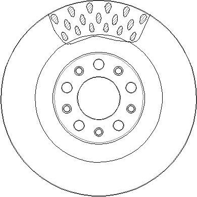 Disctech Brake Disc - Fits Alfa romeo, Land rover - ABD3410 - Rear Axle
