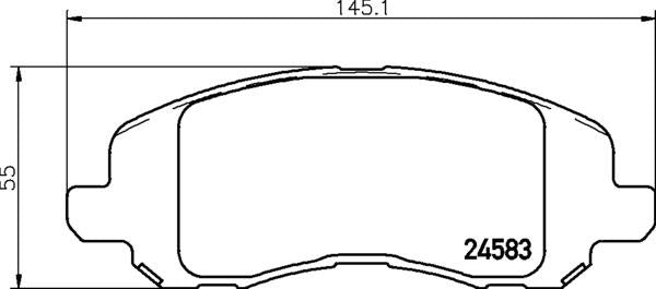 Chrysler Dodge Jeep Mitsubishi Brake Pad Set - Padtech PAD2916