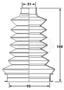 Borg & Beck Cv Joint Boot Kit Part No -BCB6202