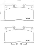 Mintex Brake Pad Set fits -Mitsubishi MDB1757 (also fits other vehicles)