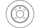 Disctech Brake Disc - Fits Bedford, Ford - ABD2634 - Front Axle