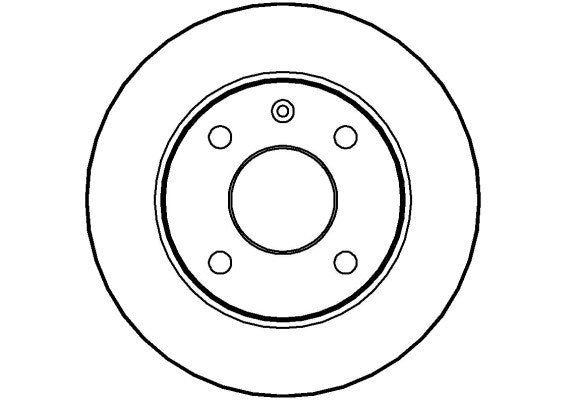 Disctech Brake Disc - Fits Bedford, Ford - ABD2634 - Front Axle