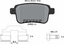 Renault, Brake Pad Set - Textar 2469201