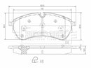 Borg & Beck Brake Pad Set Front/Rear -BBP2684