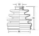 Borg & Beck Cv Joint Boot Kit Part No -BCB2342