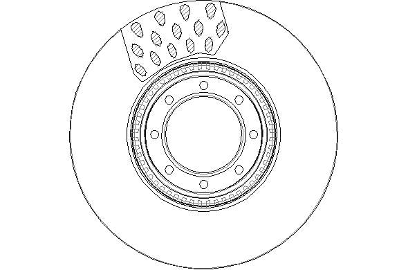 Disctech Brake Disc - Fits Iveco, Renault - ABD2992 - Rear Axle