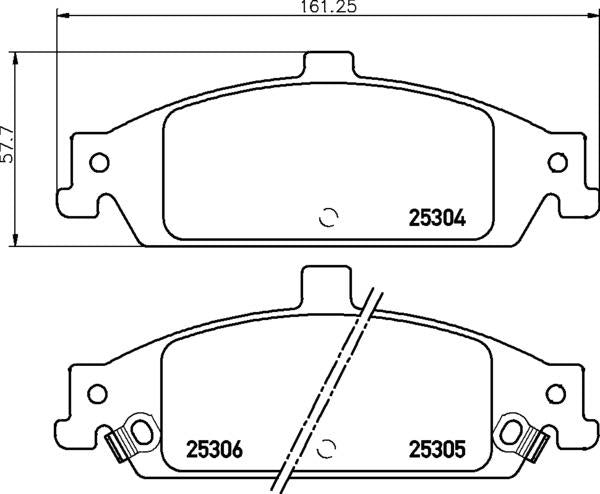 Mintex Brake Pad Set fits -Chevrolet MDB2297 (also fits other vehicles)
