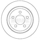 Borg & Beck Brake Disc Pair Part No -BBD5351