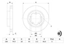 Bosch Brake Disc Pair Part No - 0986479392