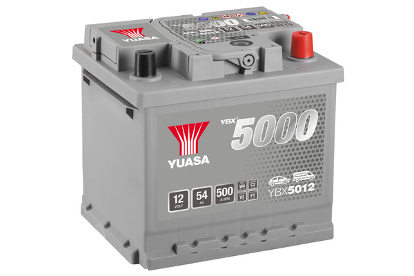 Yuasa YBX5012 - 5012 Silver High Performance SMF Car Battery - 5 Year Warranty