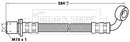 Borg & Beck Brake Hose Part No -BBH7285
