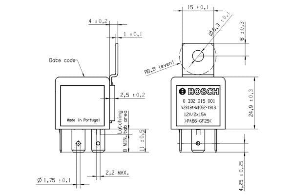 Bosch Relay Part No - 0332015001