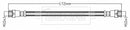 Borg & Beck Brake Hose Part No -BBH8768