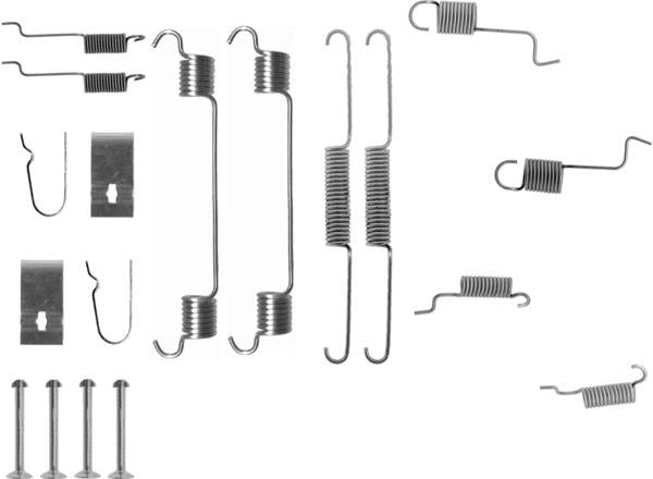 Textar Brake Shoe Fitting Kit - 97030100