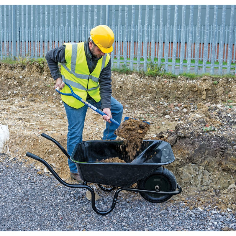 Metal Tray Contractors Wheelbarrow, 85L