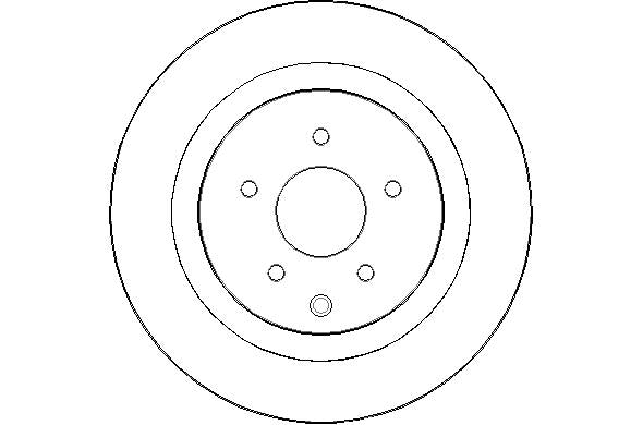 Disctech Brake Disc - Fits Mazda, Nissan - ABD3006 - Rear Axle
