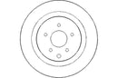 Disctech Brake Disc - Fits Mazda, Nissan - ABD3006 - Rear Axle