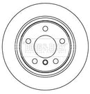 Borg & Beck Brake Disc Pair Part No -BBD5265