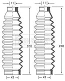 Borg & Beck Steering Gaiter Kit Part No -BSG3255