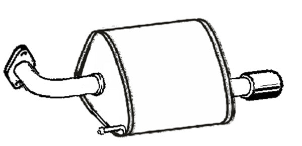 Klarius SU115J - Box With Tail Pipe Left Hand