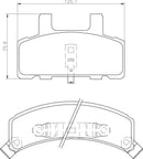 Mintex Brake Pad Set fits -Chevrolet MDB1787 (also fits other vehicles)