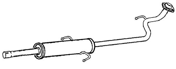 Klarius TY889E - Box With Centre Pipe  - Fits Toyota Yaris 1.5