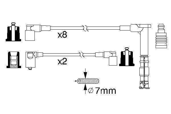 Bosch Ignition Lead Part No - 0986356315