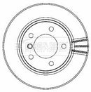 Borg & Beck Brake Disc Pair Part No -BBD4463
