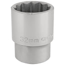 Draper Expert 32mm 12pt Socket 3/4DR Bulk - 16699