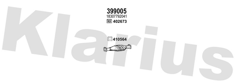 Klarius 399005 - Diesel Particulate Filter  - Fits BMW 525 D 2.5TD