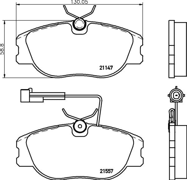 Mintex Brake Pad Set fits -Alfa Romeo MDB1518 (also fits other vehicles)