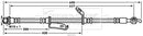 Borg & Beck Brake Hose Part No -BBH7874