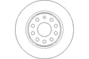 Disctech Brake Disc - Fits Abarth, Audi - ABD3346 - Rear Axle