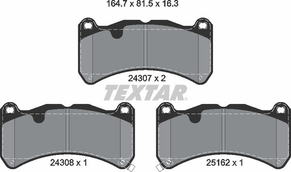 Textar Brake Pad Set - 2430701
