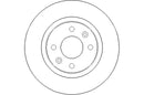 Disctech Brake Disc - Fits Dacia, Iveco - ABD2989 - Front Axle