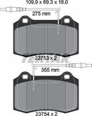 Textar Brake Pad Set - 2375301
