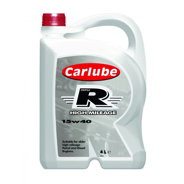 Carlube Triple R 15w40 High Mileage Semi Synthetic Engine Oil - 4L