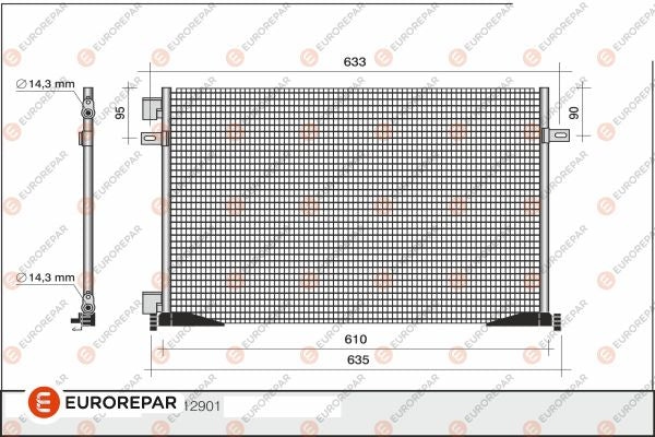 Eurorepar Air Conditioning Condenser - 1609634680