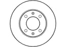 Disctech Brake Disc - Fits Citroën, Peugeot - ABD3497 - Rear Axle