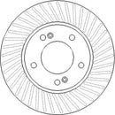 Disctech Brake Disc - Fits Mitsubishi, Ssangyong - ABD3900 - Front Axle