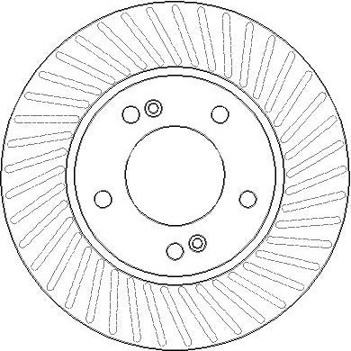 Disctech Brake Disc - Fits Mitsubishi, Ssangyong - ABD3900 - Front Axle